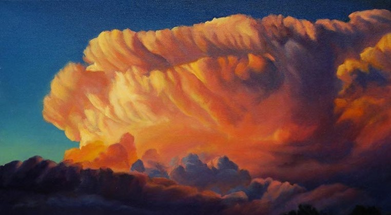 Artist interprets familiar scenes from Oklahoma skies, reaches new audience