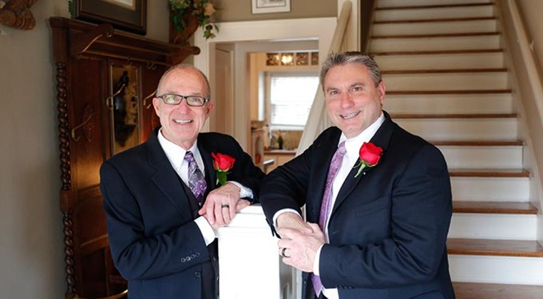 LGBT couples celebrate first Valentine's Day since marriage equality became law