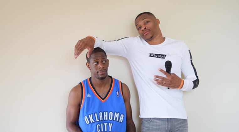 Russell Westbrook and Demetrius Deason grew up together and played high school basketball on the same team. (provided)