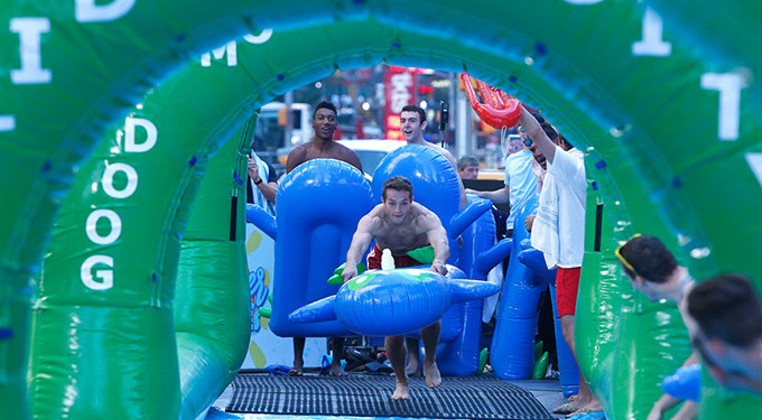 Slide the City helps people coast through the summer heat