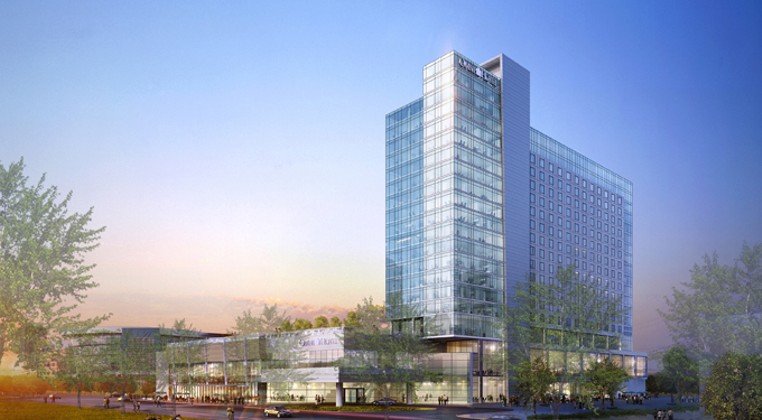 City of Oklahoma City conferring with large hotel chain