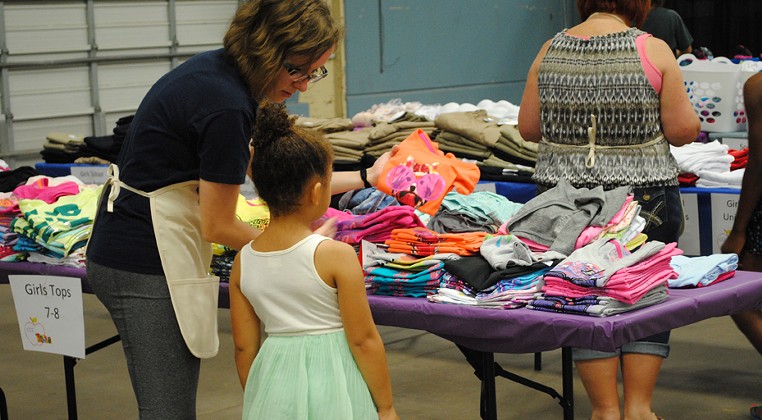 Back 2 School events provides clothing and school supplies to foster children