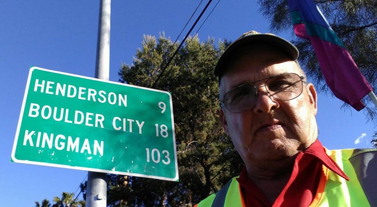 Man walks across the country to build awareness about veteran care