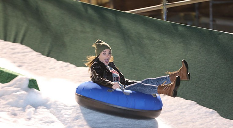 Snow tubing returns to Chickasaw Bricktown Ballpark with increased length and slope