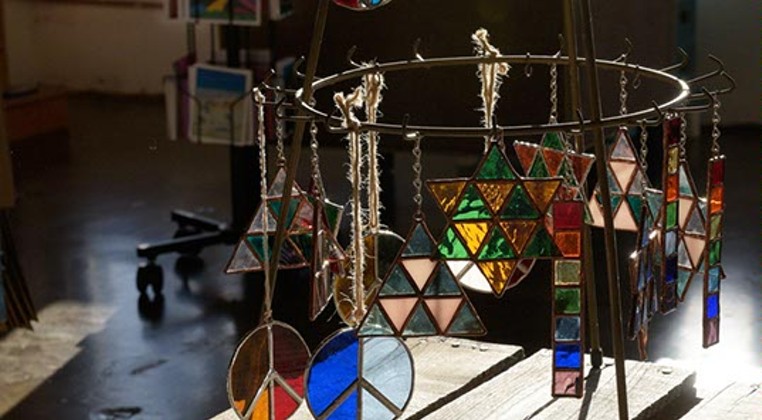 Stained glass artist James Rogers King shares his creativity via his multifaceted art and retail studio