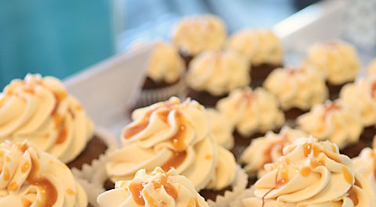The salted caramel cupcake is among the top sellers at ButterSweet Cupcakes. (Gazette / file)