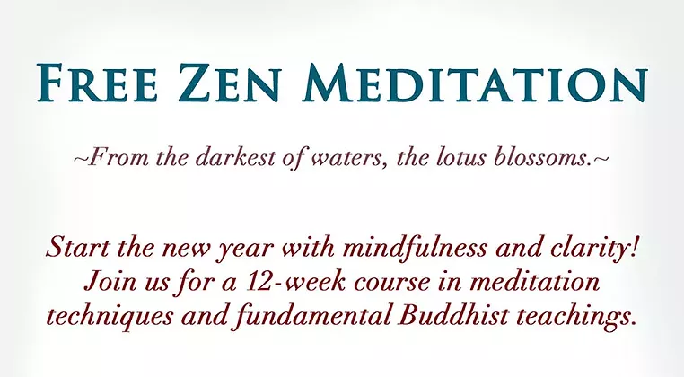 Image: Free Zen Meditation Class