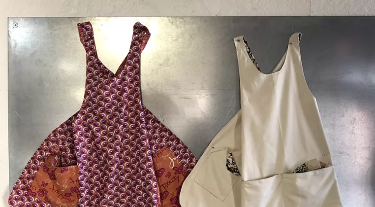 Image: OKC Mod Quad: Drop-in Apron Making Workshop