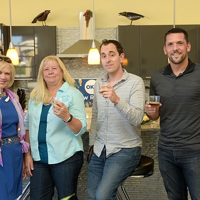 Mary Coyne, Gail White, Jacob Threadgill and Nick Trougakos partcipate in the Fall Brew Review. | Photo Garett Fisbeck
