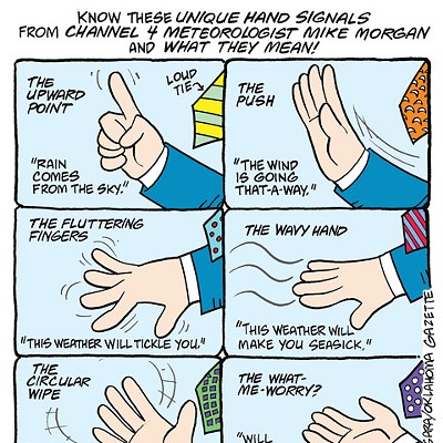 Cartoon: Mike Morgan's hand signals