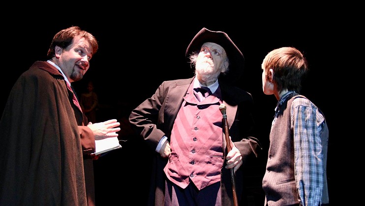 A scene from A Territorial Christmas Carol