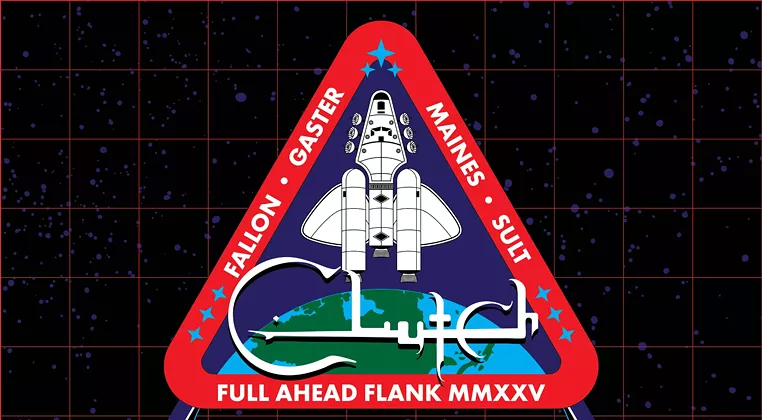 Image: CLUTCH with Blacktop Mojo and the inspector cluzo