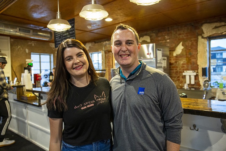 Michaela and Adam Fitzpatrick are opening don’t stress meowt - Cat Cafe this spring.