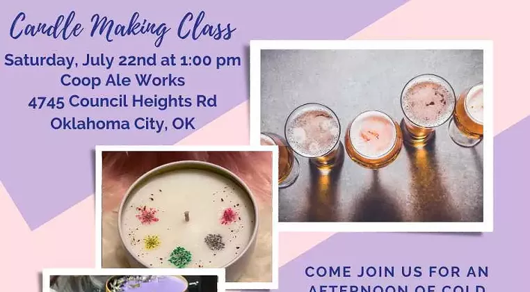 Image: Intention Candle Pouring Class