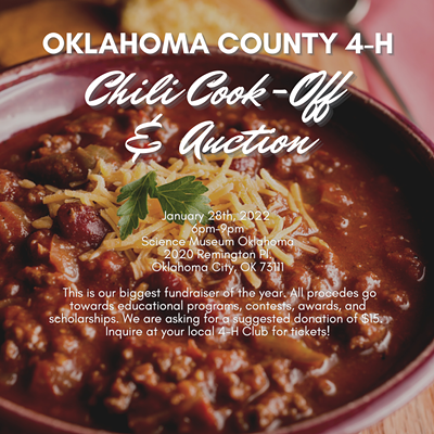 Oklahoma County 4-H Chili Cook-Off & Auction