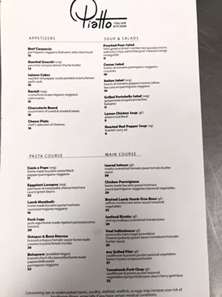 Image: Piatto Italian Kitchen