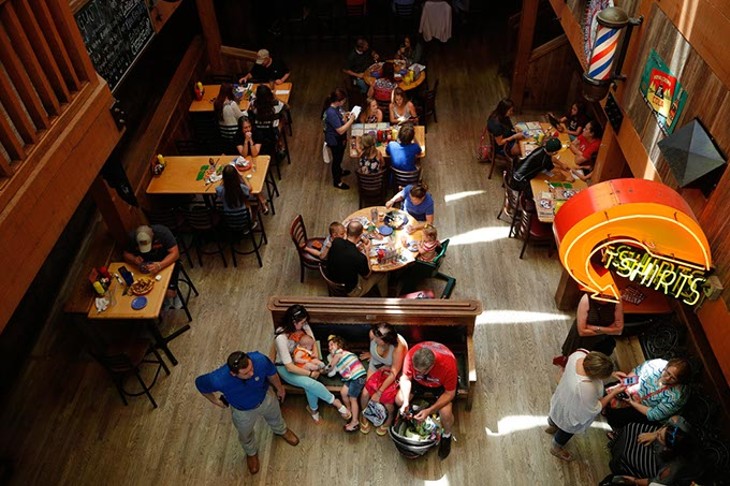 Customers dine at Eskimo Joe's in Stillwater. (Garett Fisbeck)
