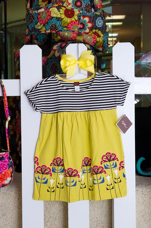 Ottis Blumen Empire dress by Tea-$35. Twice a year, Tea Collection designers travel to a different country and come home with an inspiration to focus a children's clothing design on that country and their journey. (Shannon Cornman)