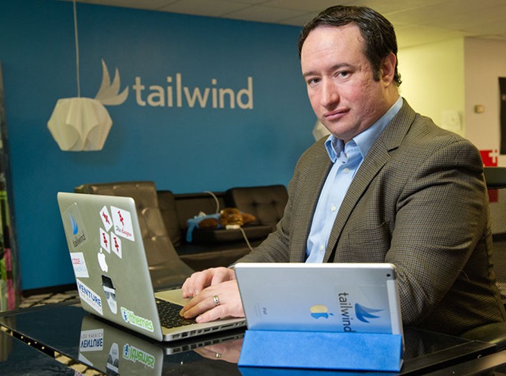 Danny Maloney, Tailwind founder, said internet speed and access could impact businesses large and small. (Garett Fisbeck)
