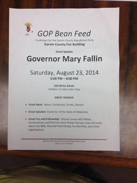 BLOG: KKK flyer sparks controversy, Fallin not going to GOP event