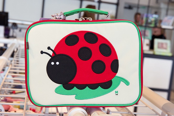 Beatrix Lady Bug lunch box, $37 at Uptown Kids in Classen Curve. (Shannon Cornman)