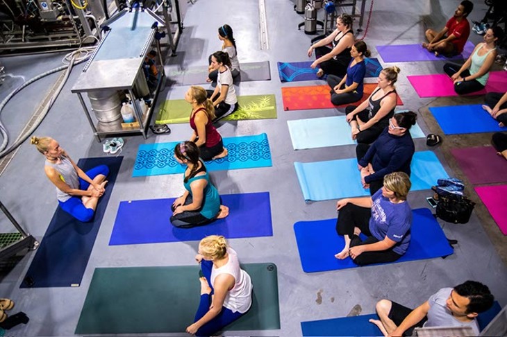 Beer yoga combines physical and mental wellness with adult beverages