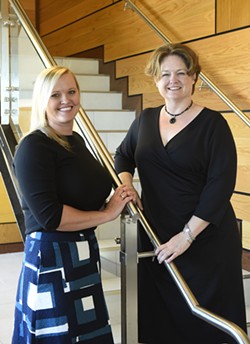 Linsey Garlington and Sheila Cavallo work to prevent teen births in Oklahoma County. (Garett Fisbeck)