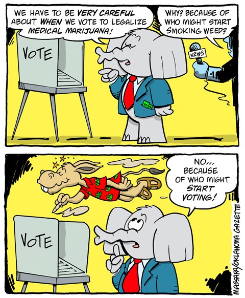 Cartoon: Vote on medical marijuana