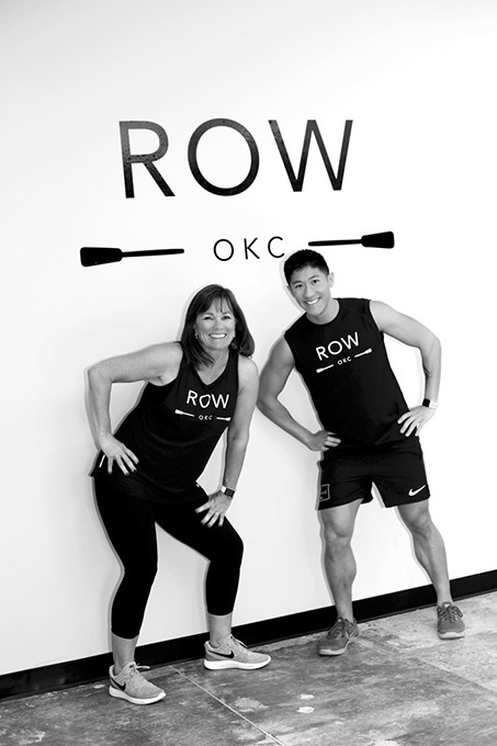 Laurie Olsen and Michael Luk opened indoor rowing gym ROW OKC in February. | Photo Robyn Waggoner Photography / provided