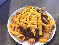 Cheese on the Frito pie arrived unmelted. ( Jacob Threadgill )