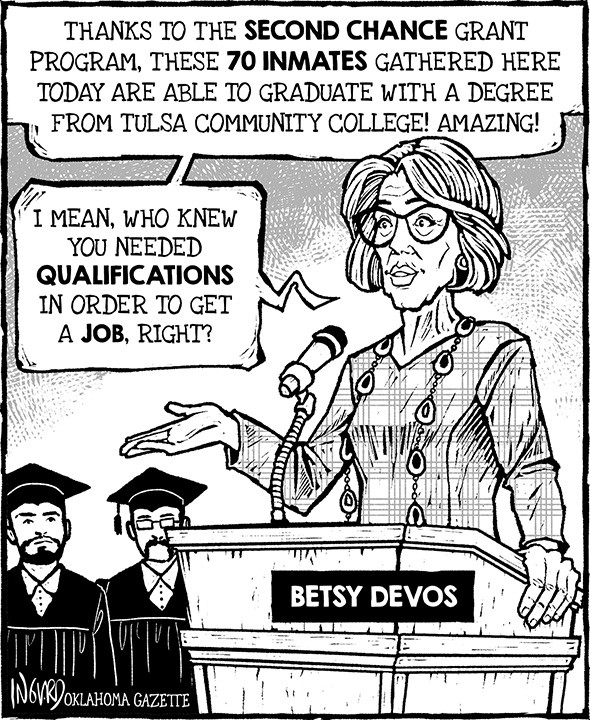 Cartoon: Betsy DeVos